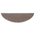 vidaXL Tapis autoadhésifs de marches 5 Pièces Crème 56x17x3 cm Aiguilleté