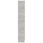 vidaXL Armoire à vitrine Gris béton 82 5x30 5x185 5 cm Bois ingénierie