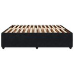 vidaXL Cadre de lit sans matelas noir 180x200 cm velours