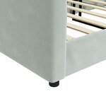 vidaXL Lit de repos sans matelas gris clair 90x200 cm velours