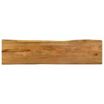 vidaXL Dessus de table 160x40x2 5 cm bord vivant bois massif manguier