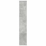vidaXL Séparateur de pièce/Bibliothèque Gris béton Bois d’ingénierie