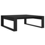 vidaXL Table basse Noir 100x100x35 cm Bois d’ingénierie