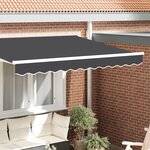 vidaXL Valance d'auvent pour cadre de 2 5 m anthracite 2 3x0 2 m