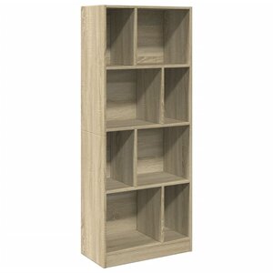 vidaXL Bibliothèque chêne sonoma 57x28 5x141 cm bois d'ingénierie