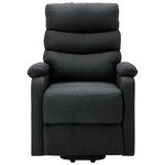 vidaXL Fauteuil Gris foncé Tissu