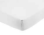 Drap housse en coton bio 180 x 200 cm - Blanc