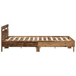 vidaXL Cadre de lit en bois Bois ancien Bois massif récupéré 140 x 200 cm