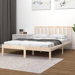 vidaXL Cadre de lit Bois de pin massif 200x200 cm