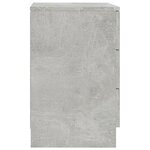 vidaXL Tables de chevet 2 Pièces Gris béton 38x35x56 cm Bois d'ingénierie