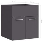vidaXL Armoire d'évier Gris 41x38 5x46 cm Bois d’ingénierie