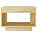 vidaXL Table basse 50x50x33 5 cm bois de pin massif