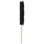 Tête de lit design lignes vidaXL noire 200 cm en tissu