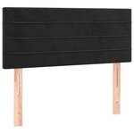 vidaXL Tête de lit à LED Noir 80x5x78/88 cm Velours