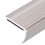 vidaXL Nez de marche Forme en L 15 pcs Aluminium 100 cm Champagne