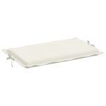 vidaXL Coussin de chaise longue crème mélangé 186x58x3 cm tissu