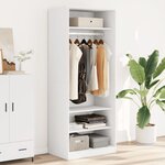 vidaXL Garde-robe blanc 80x50x200 cm bois d'ingénierie