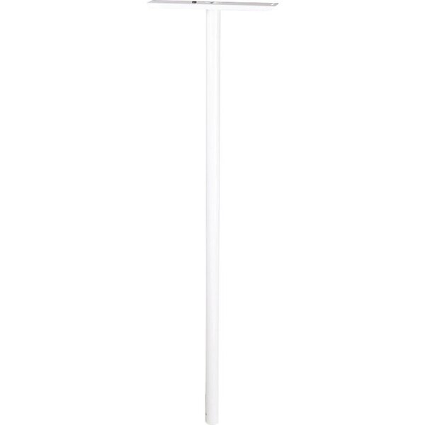 Piquet de boîte aux lettres individuelle - Decayeux - Blanc signalisation - Platine amovible - Hauteur 1 10 m