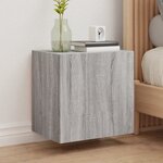 vidaXL Meuble TV mural sonoma gris 40 5x30x40 cm bois d'ingénierie