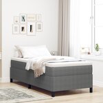 vidaXL Cadre de lit Gris clair 80x200 cm en tissu velours côtelé
