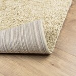 vidaXL Tapis shaggy PAMPLONA poils longs moderne doré 80x200 cm