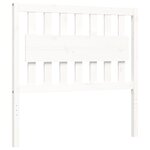 vidaXL Cadre de lit sans matelas blanc 100x200 cm bois de pin massif