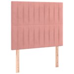 vidaXL Cadre de lit sans matelas rose 90x200 cm velours