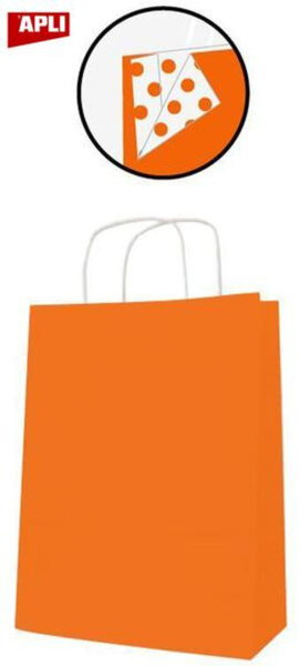 Paq 50 Sacs 25X11X31 Kraft Orange