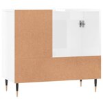 vidaXL Armoire de salle de bain blanc brillant 65x33x60 cm