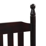vidaXL Chaise à bascule avec siège incurvé Marron Bois de peuplier