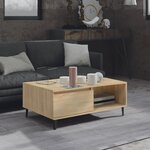 vidaXL Table basse chêne sonoma 90x60x35 cm bois d'ingénierie