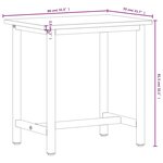 vidaXL Établi 80x55x81 5 cm bois massif de hêtre et métal
