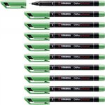 Feutre pour films OHPen universal pointe super fine permanent vert x 10 STABILO