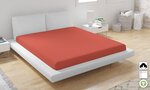 Drap housse en coton bio 160 x 200 cm - Orange
