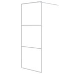 vidaXL Paroi de douche Blanc 80x195 cm Verre ESG transparent
