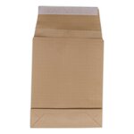 Lot de 10 enveloppes pochettes kraft armé à soufflet marron 260 x 330 + 70 mm