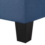 vidaXL Canapé à 5 places Bleu Tissu