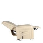 vidaXL Fauteuil inclinable TV Beige Similicuir