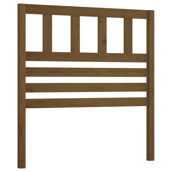 vidaXL Tête de lit Marron miel 81x4x100 cm Bois massif de pin