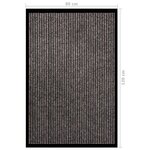 vidaXL Paillasson rayé Beige 80x120 cm