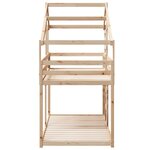 vidaXL Lit superposé sans matelas 80x200 cm bois de pin massif
