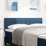 vidaXL Tête de lit LED Design Lignes Bleue 72 cm Tissu