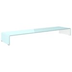 vidaXL Meuble TV/Support pour moniteur 120x30x13 cm verre vert
