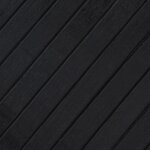 vidaXL Tapis rectangulaire noir 80x500 cm bambou