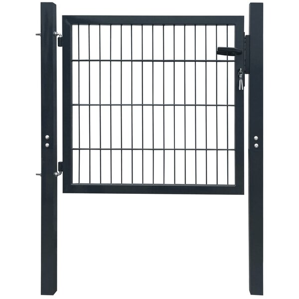 vidaXL Portillon 2D (simple) Gris anthracite 106x130 cm