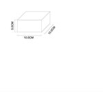 Cube de glace solaire GALIX G4475 - 4 LED - 10 cm