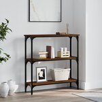 vidaXL Table console chêne marron 75x22 5x75 cm bois d'ingénierie