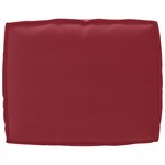 vidaXL Coussin de Palette pour Dossier Rouge Vin 50x40x12 cm Tissu Oxford