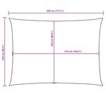 vidaXL Voile de parasol tissu oxford rectangulaire 2 5x4 5 m beige