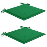 vidaXL Chaises de jardin avec coussins lot de 2 Bois d'acacia massif